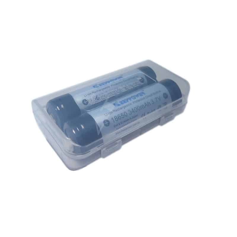 2 unid cr123/cr2 o 10x ewanto box para pilas/baterías 4 unid 18650 