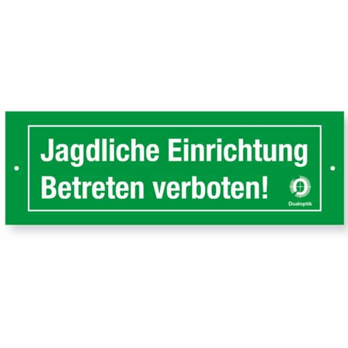 Hinweisschild-Jagdliche-Einrichtung-Betreten-verboten